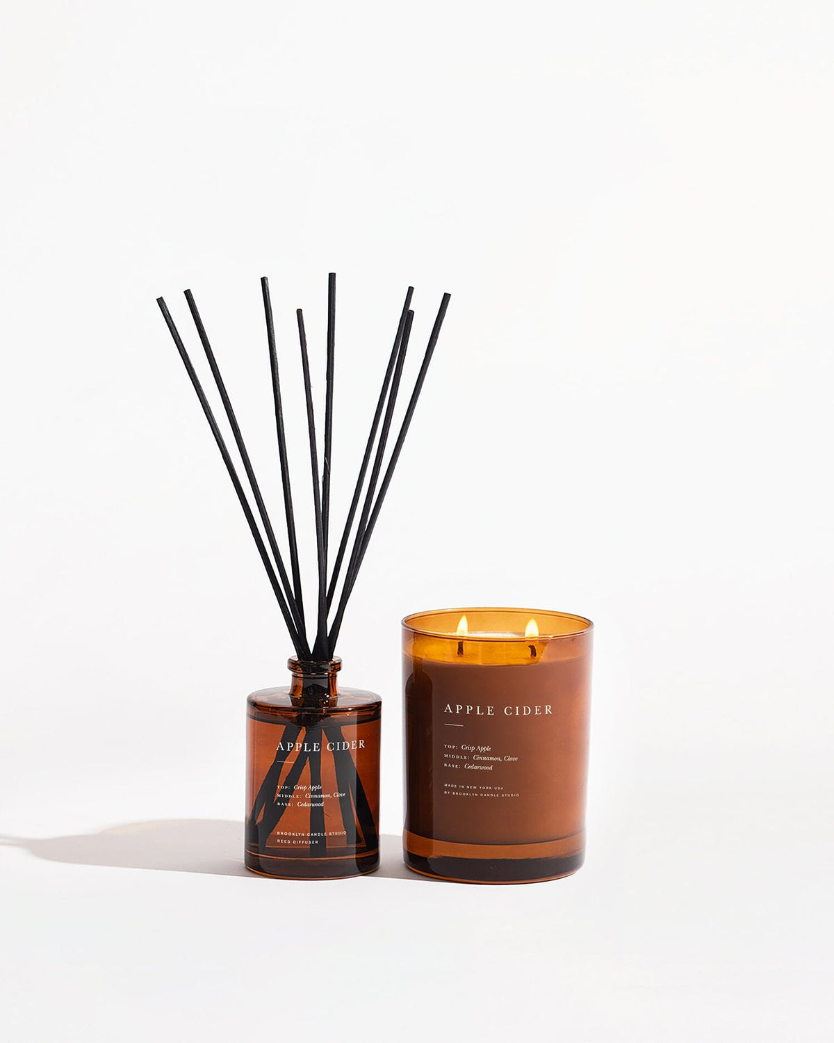 Apple Cider Candle + Diffuser Duo 2026 Cabin Collection Brooklyn Candle Studio