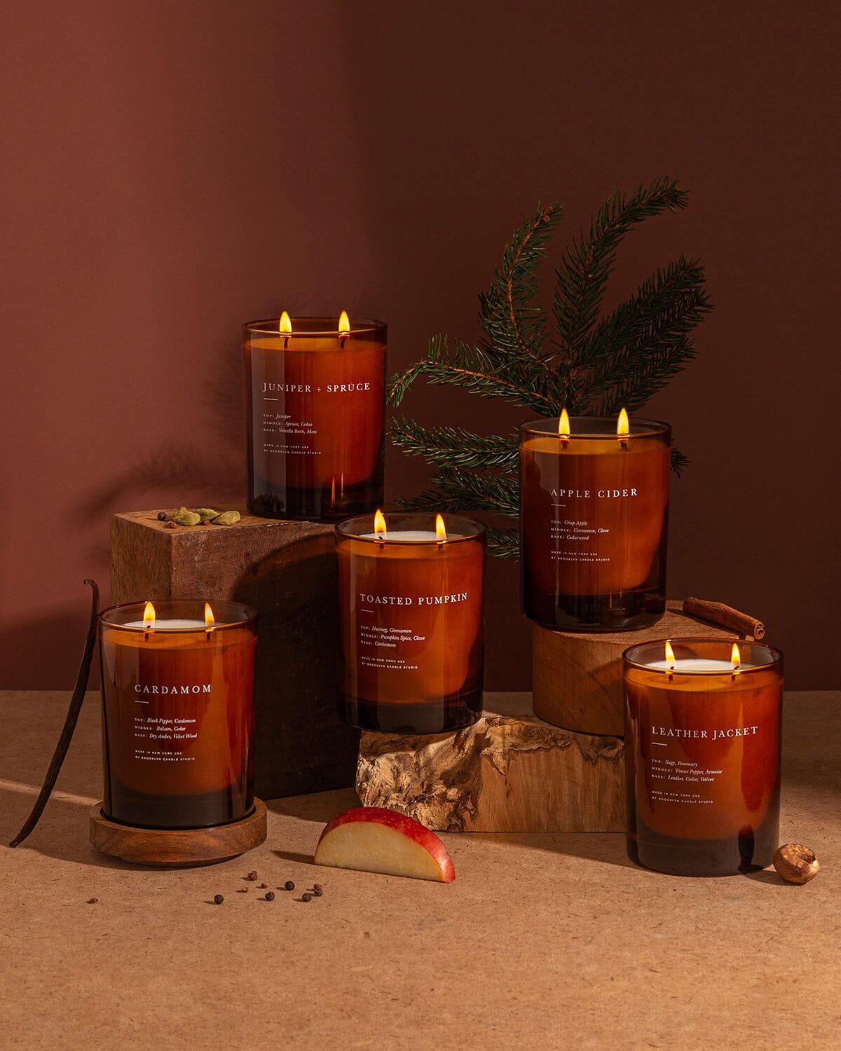 Cabin Collection Bundle - Set of 5 Candles Brooklyn Candle Studio