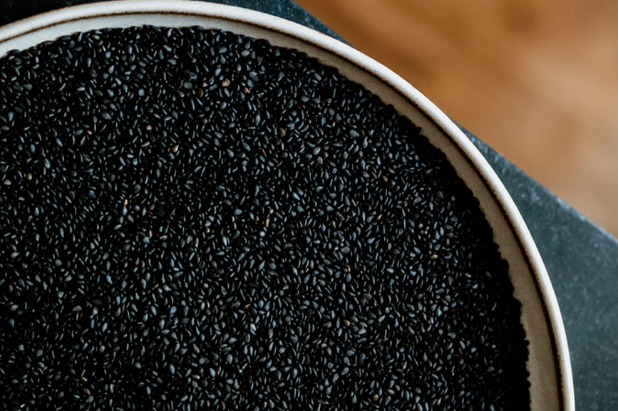 black sesame seeds