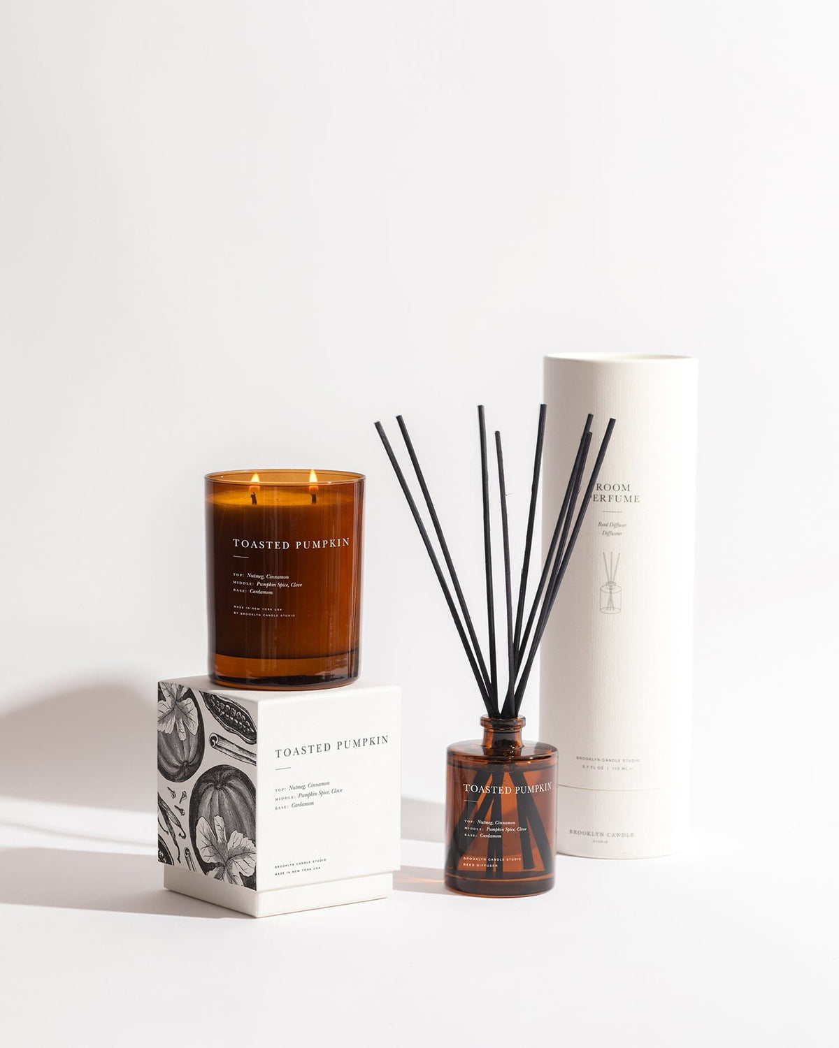 Toasted Pumpkin Candle + Diffuser Duo 2026 Cabin Collection Brooklyn Candle Studio 